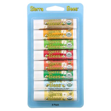 Бальзами для губ різні Sierra Bees (Lip Balm) 8 шт. по 4.25 г