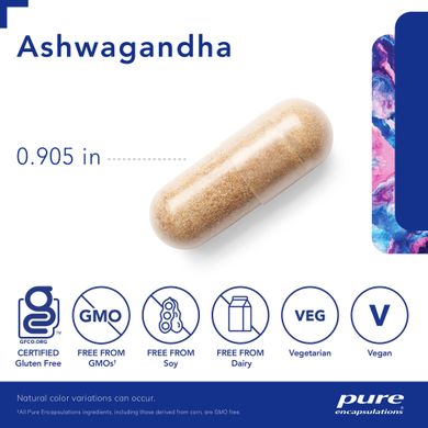 Ашваганда Pure Encapsulations (Ashwagandha) 60 капсул купить в Киеве и Украине