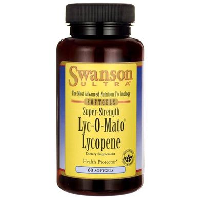 Супер-сильний Ликопин, Super-Strength Lyc-O-Mato Lycopene, Swanson, 40 мг, 60 капсул