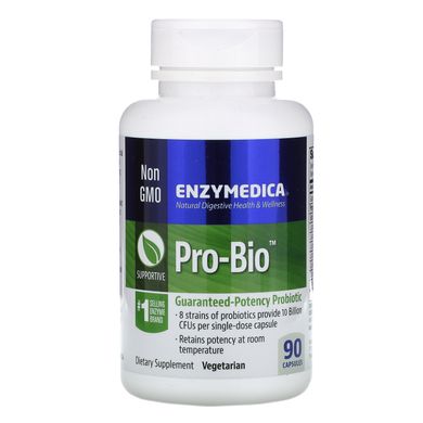 Pro-Bio, пробіотик гарантованої дії, Enzymedica, 90 капсул