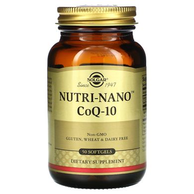 Коэнзим Q10 Solgar (Nutri-Nano CoQ-10) 30 мг 50 капсул купить в Киеве и Украине