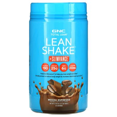 GNC, Lean Shake + Slimvance, Mocha Espresso, 2,3 фунта (1060 г)