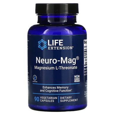 Магній L-треонат, Neuro-Mag, Life Extension, 90 капсул