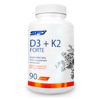 Вітамін Д3+К2 форте SFD Nutrition (Vitamin D3+K2 Forte) 90 таблеток