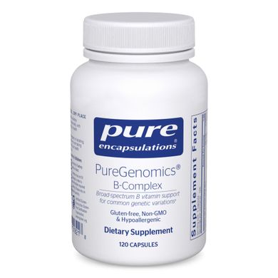 Комплекс вітамінів групи В Pure Encapsulations (PureGenomics B-Complex) 120 капсул