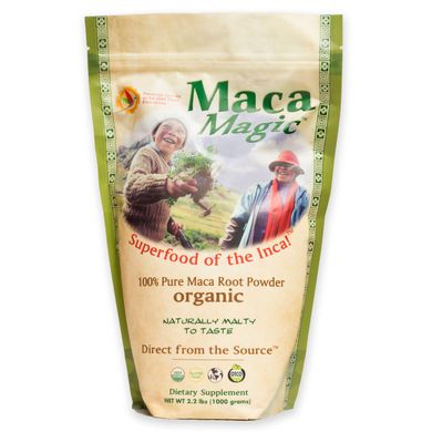 Чистий порошок з кореня маки Maca Magic (Maca Root Powder Organic) 750 мкг 1000 г