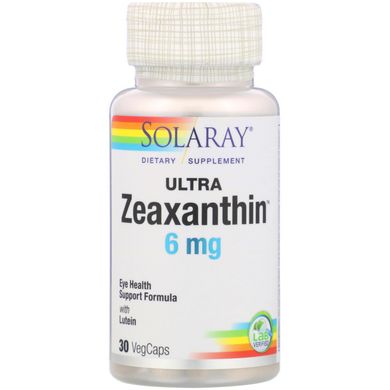 Ультра зеаксантин Solaray (Ultra Zeaxanthin) 6 мг 30 капсул