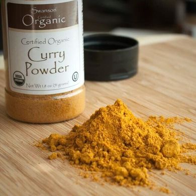 Сертифицированный органический карри-порошок, Certified Organic Curry Powder, Swanson, 51 грам купить в Киеве и Украине