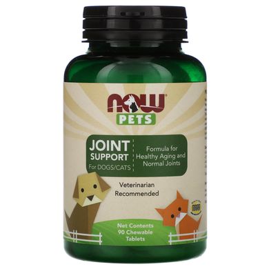 Здоров'я суглобів собак / котів Now Foods (Joint Support For Dogs / Cats) 90 жувальних таблеток