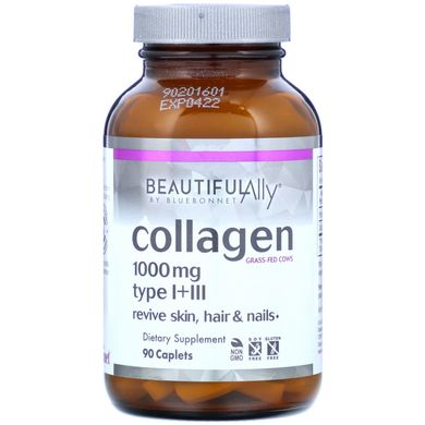 Колаген типу I + III Bluebonnet Nutrition (Collagen Type I + III) 90 капсул