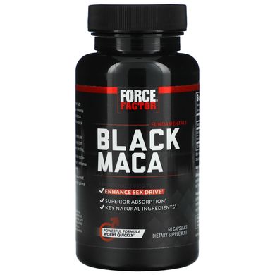Force Factor, чорна мака, 60 капсул
