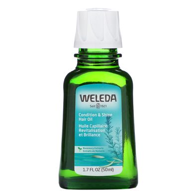 Олія для волосся та блиску екстракт розмарину Weleda (Condition & Shine Hair Oil Rosemary Extracts) 50 мл