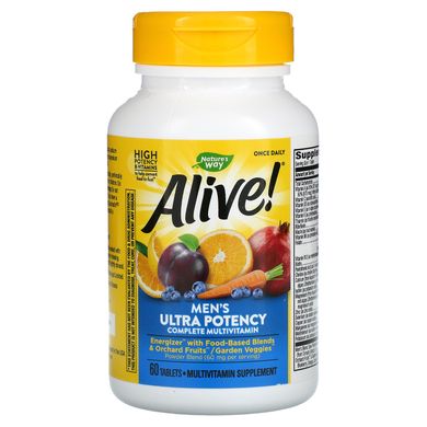 Мультивитамины для мужчин - самый полный комплекс Nature's Way (Alive! Men's multi-vitamin) 60 таблеток купить в Киеве и Украине