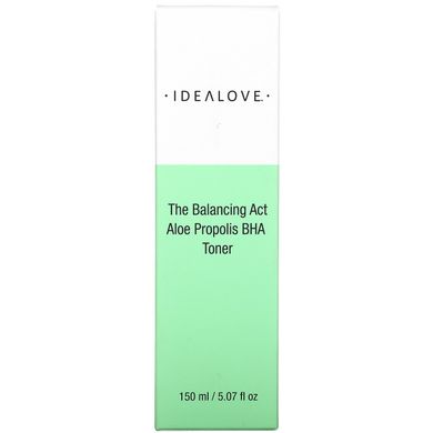 Idealove, The Balancing Act, тонік з бутилоксианизолом, алое та прополісом, 150 мл (5,07 рідк. унції)