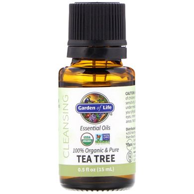 Ефірна олія чайного дерева органік Garden of Life (Essential Oils Tea Tree) 15 мл