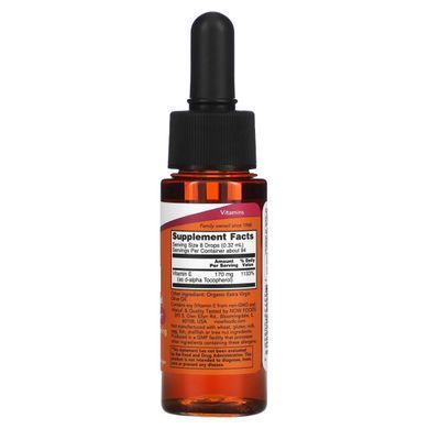 Вітамін Е олія Now Foods Natural (E-Oil) 30 мл