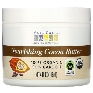 Масло какао поживне Aura Cacia (Nourishing Cocoa Butter) 118 мл