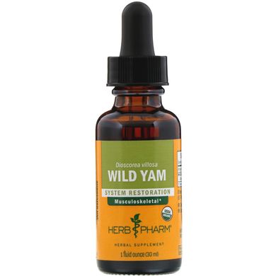 Дикий ямс экстракт органик Herb Pharm (Wild Yam) 30 мл купить в Киеве и Украине