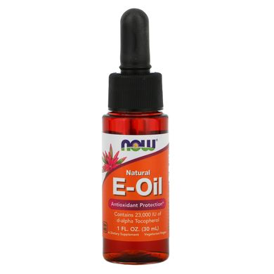Вітамін Е олія Now Foods Natural (E-Oil) 30 мл