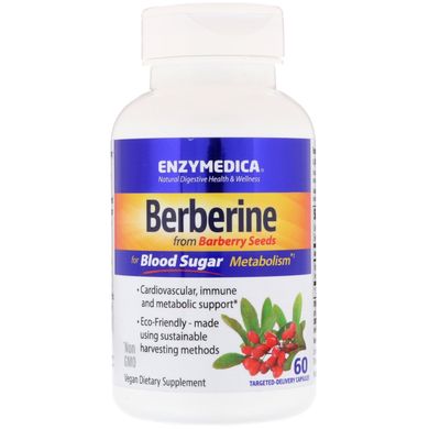Берберин, Enzymedica, 60 капсул