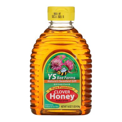 Мед клеверный Y.S. Eco Bee Farms 454 г купить в Киеве и Украине