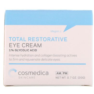 Повністю відновлюючий крем для шкіри навколо очей, Cosmedica Skincare, 0,7 унц (20 г)