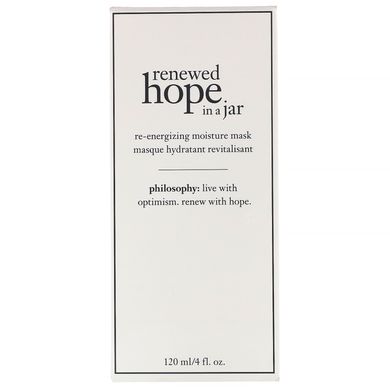 Відновлююча зволожуюча маска Renewed Hope in a Jar, Philosophy, 120 мл