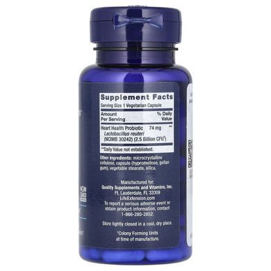 Пробиотик здоровье сердца Life Extension (Florassist Heart Health) 60 капсул купить в Киеве и Украине