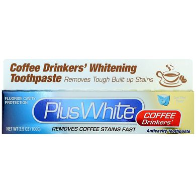 Відбілююча зубна паста для любителів кави, що холодить м'ята, Plus White, 3,5 унції (100 г)