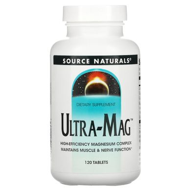 Магній, комплекс Ультра-Маг, Ultra-Mag Magnesium Complex. Source Naturals, 120 таблеток