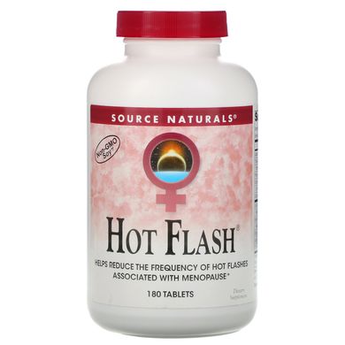 Клопогон, Hot Flash, Source Naturals, 180 таблеток