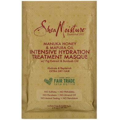 Маска для інтенсивного зволоження, Manuka Honey & Mafura Oil Intensive Hydration Treatment Masque, SheaMoisture, 59 мл