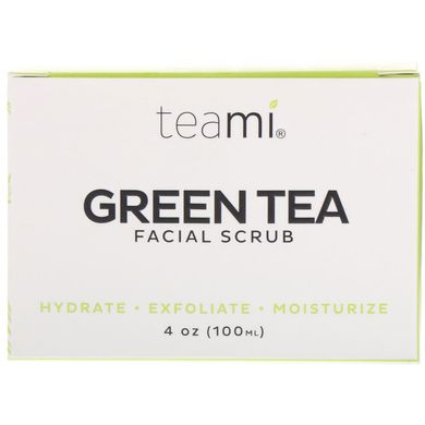 Скраб для обличчя з зеленим чаєм, Teami, 4 унції (100 мл)