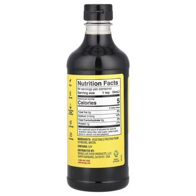 Амінокислоти природна альтернатива соєвому соусу Bragg (Liquid Aminos Soy Protein Seasoning) 473 мл