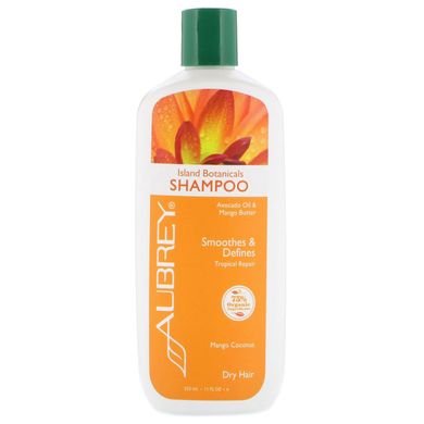 Шампунь для сухого волосся манго і кокос Aubrey Organics (Shampoo) 325 мл