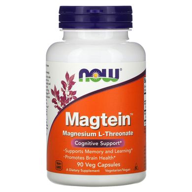 Магній L-треонат Now Foods (Magnesium) 90 вегетаріанських капсул