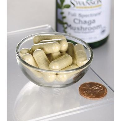 Чага Гриб Swanson (Full Spectrum Chaga Mushroom) 400 мг 60 капсул