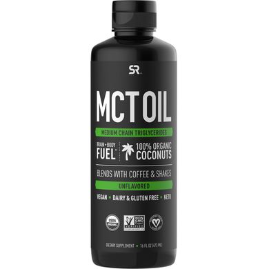 Масло MCT без смаку Sports Research (MCT Oil) 473 мл