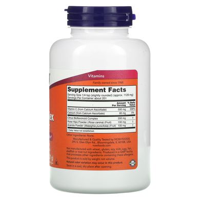 Вітамін C комплекс порошок Now Foods (C-Complex Powder) 500 мг 227 г
