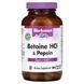 Betaine HCL and pepsin, Bluebonnet Nutrition, 180 capsules in vegetable shell.
