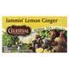 Трав'яний чай, Jammin, лимон і імбир, без кофеїну, Celestial Seasonings, 20 чайних пакетиків, 1,6 унції (45 гр)