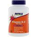 Витамин K2 Now Foods Vitamin K-2 100 мкг 250 вегетарианских капсул фото