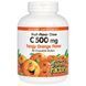 Chewable Vitamin C with Fruit Flavor, Tangy Orange, 500 mg, 90 Chewable Wafers