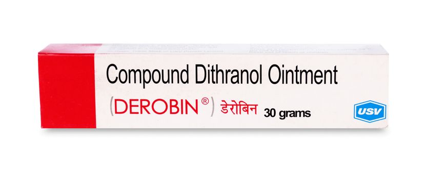 Найкраща мазь від псоріазу негормональна Деробін Derobin (Dithranol Ointment) 30 г