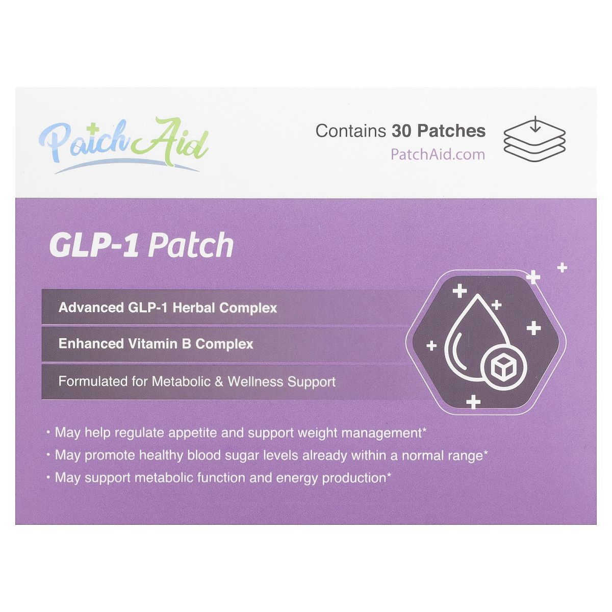 Поддержка GLP-1 контроль аппетита и поддержка снижения веса Patch Aid (GLP-1  Support) 30 шт. купить в Украине — Dobavki.ua