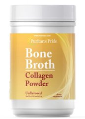 Коллагеновый порошок костного бульона, Bone Broth Collagen Powder, Puritan's Pride, 450 грам купить в Киеве и Украине