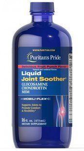 Глюкозамин, хондроитин и МСМ жидкость, Glucosamine, Chondroitin & MSM Liquid, Puritan's Pride, 473 мл купить в Киеве и Украине