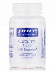Куркумин 500 с биоперином Pure Encapsulations (Curcumin 500 with Bioperine) 60 капсул купить в Киеве и Украине