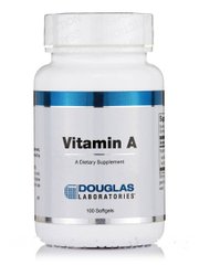 Витамин А Douglas Laboratories (Vitamin A) 100 мягких капсул купить в Киеве и Украине