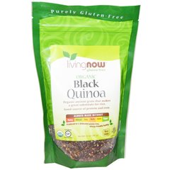Органическая черная киноа без глютена Now Foods (Black Quinoa) 397 г купить в Киеве и Украине
